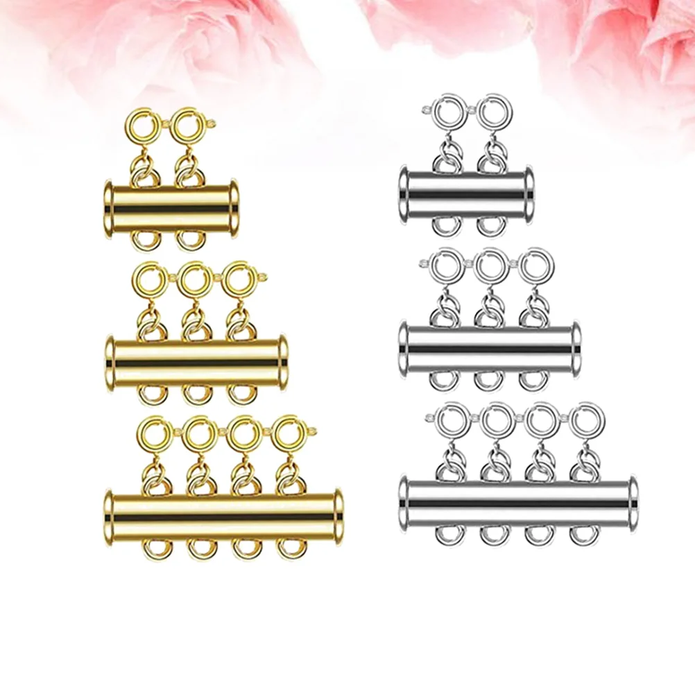 

Magnetic Clasp Clasps Necklace Jewelry Bracelet Layering Chain Layered Extender Converter Locking Separator Buckle Snap Lobster