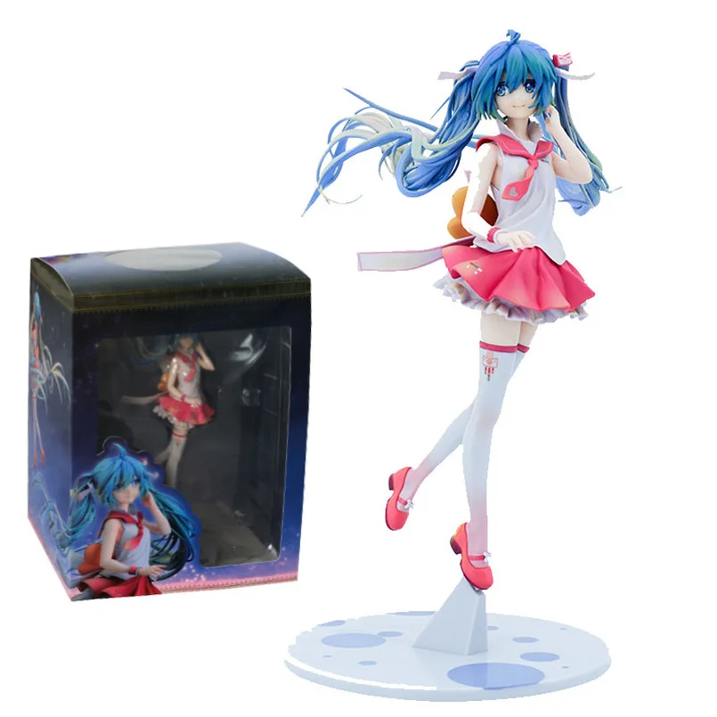 

26cm Anime Hatsune Miku Figure Cute Kawaii PVC Action Figurine Virtual Singer Miku Vocaloid Collectible Model Toy Gift