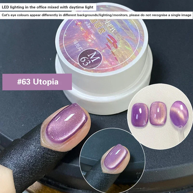 Магнитный Гель-лак для ногтей кошачий глаз