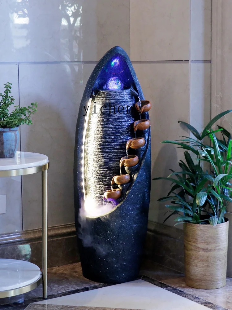 Zf мяч Fengshui водный фонтан ландшафт счастливое яйцо украшения для пола