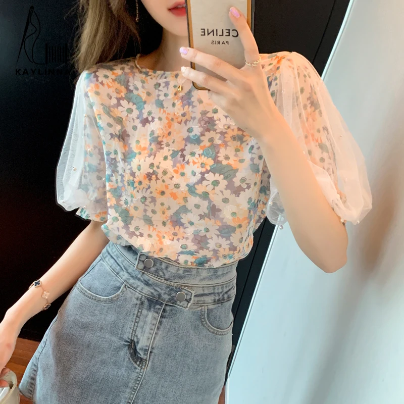 

Women's Clothing Korea Stylish Luxury Women's Blouses Short Sleeve Shirts and Blouses Fashion Woman Blouse 2023 Shirt Womens