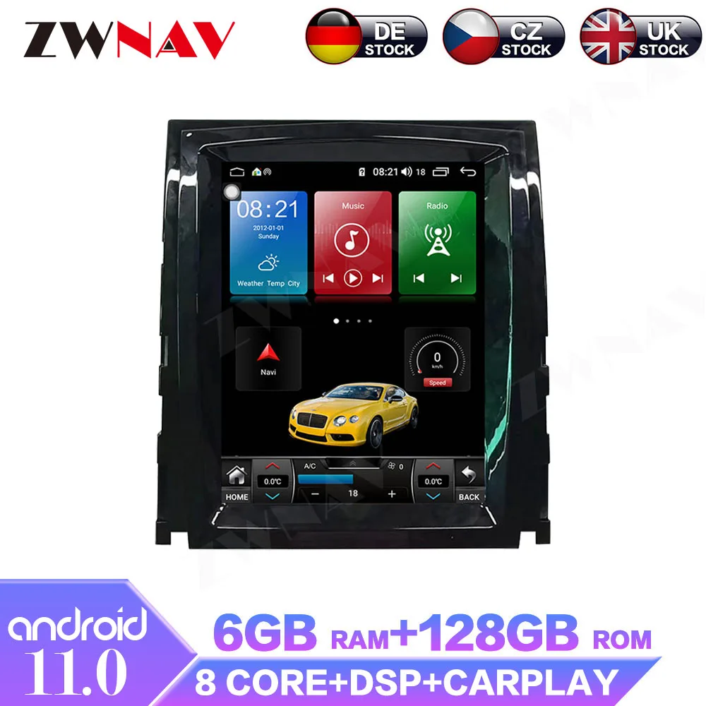 

256G Tesla Style Android 11 For Cadillac Escalade SLS 2007-2014 Car Radio Multimedia Player GPS Navigation Auto Stereo Head Unit