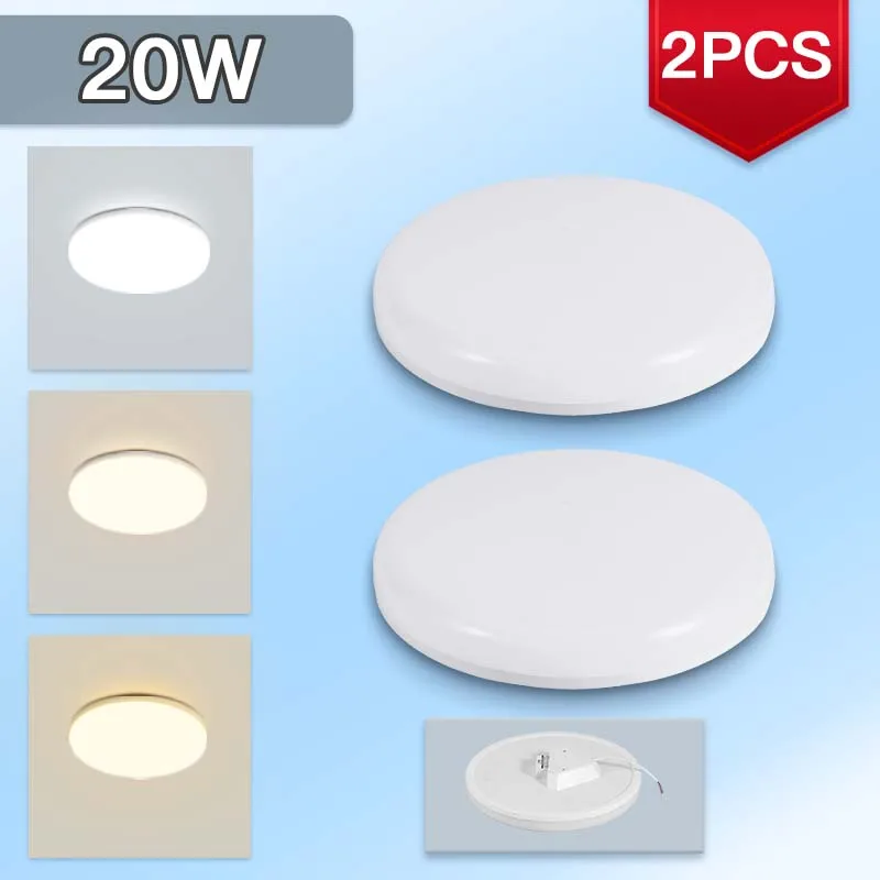 Светодиодный потолочный светильник 15/20/30/50 Вт, потолочные светильники для гостиной, круглые панельные лампы для спальни, кухни, балкона, коридора, освещение