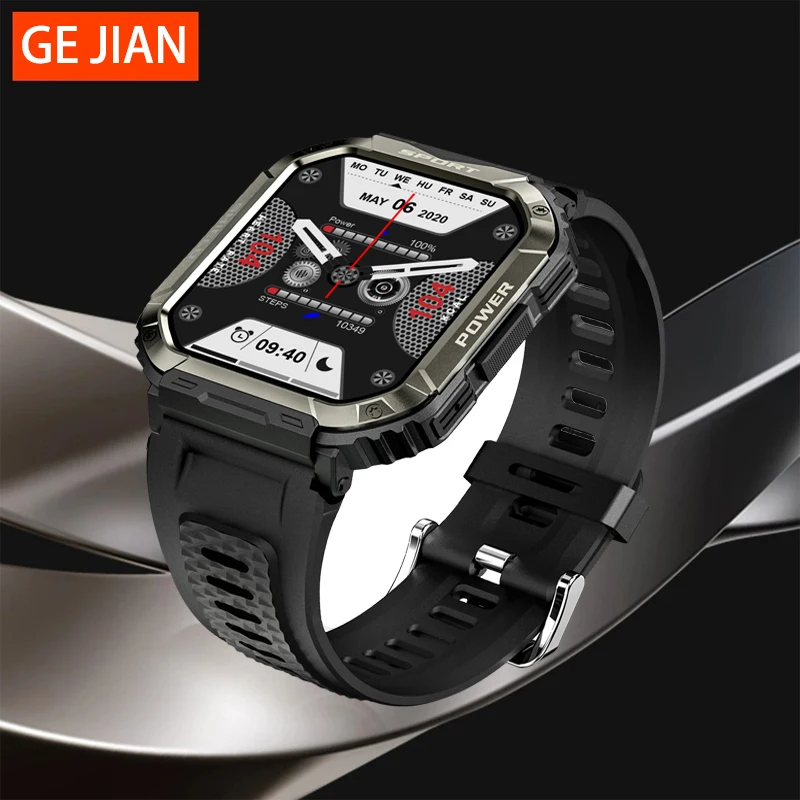 Ge Jian Voice call Smart Watch 1.83-inch Bluetooth connected phone call military grade toughness watch IP67 waterproof   I WATCH