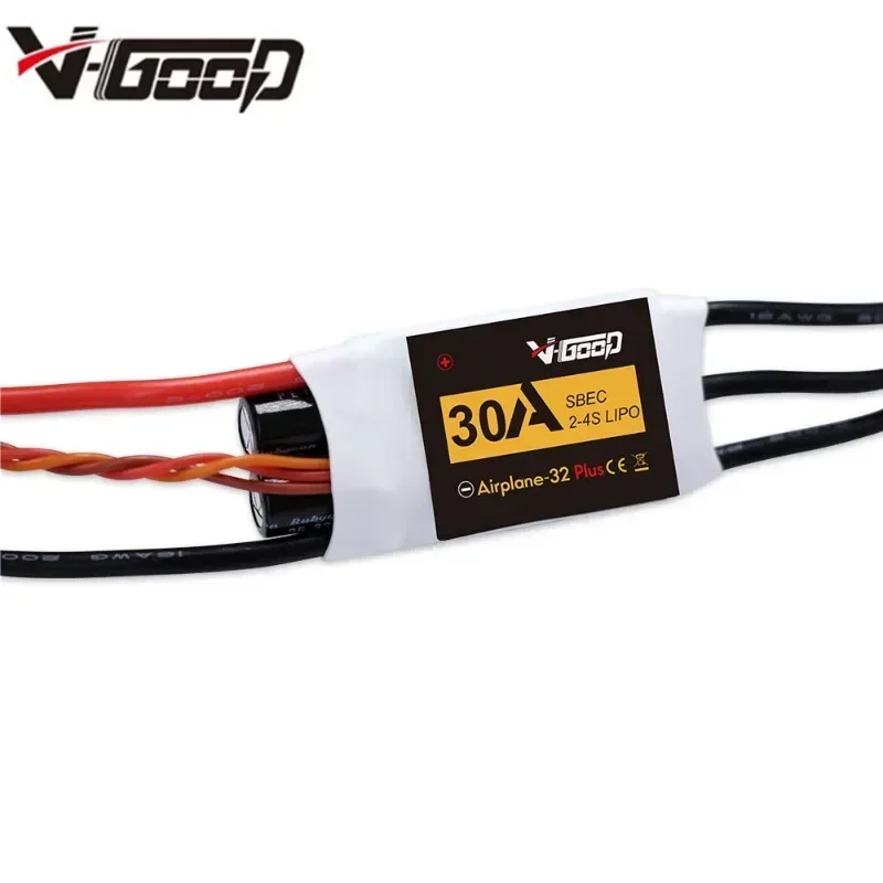 Фото Бесколлекторный ESC VGOOD 6A/15A/20A/30A/40A/60A/80A/100A/120A/150A 2-6S 32-бит с 1.5A SBEC для аксессуаров радиоуправляемых самолетов №2