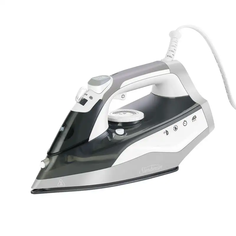 

Home Appliance 1500W Steam Iron Shot of Steam Feature Grey and White Finish