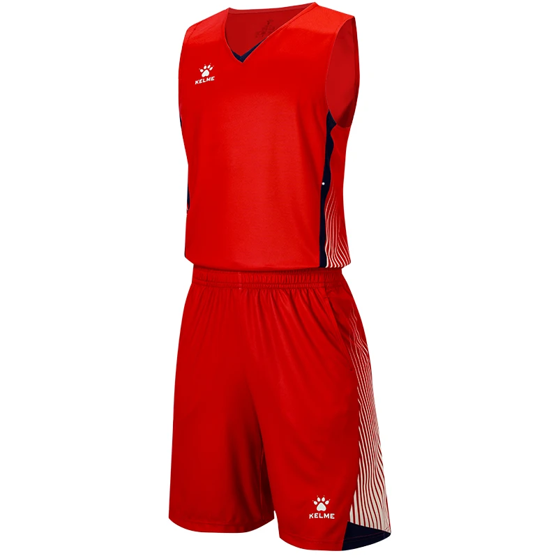Баскетбольный костюм Kelme, спортивный комплект, мужская футболка, майка, индивидуальная одежда для тренировок по баскетболу (art.: 3920d045f9311) - 3920d045f9311