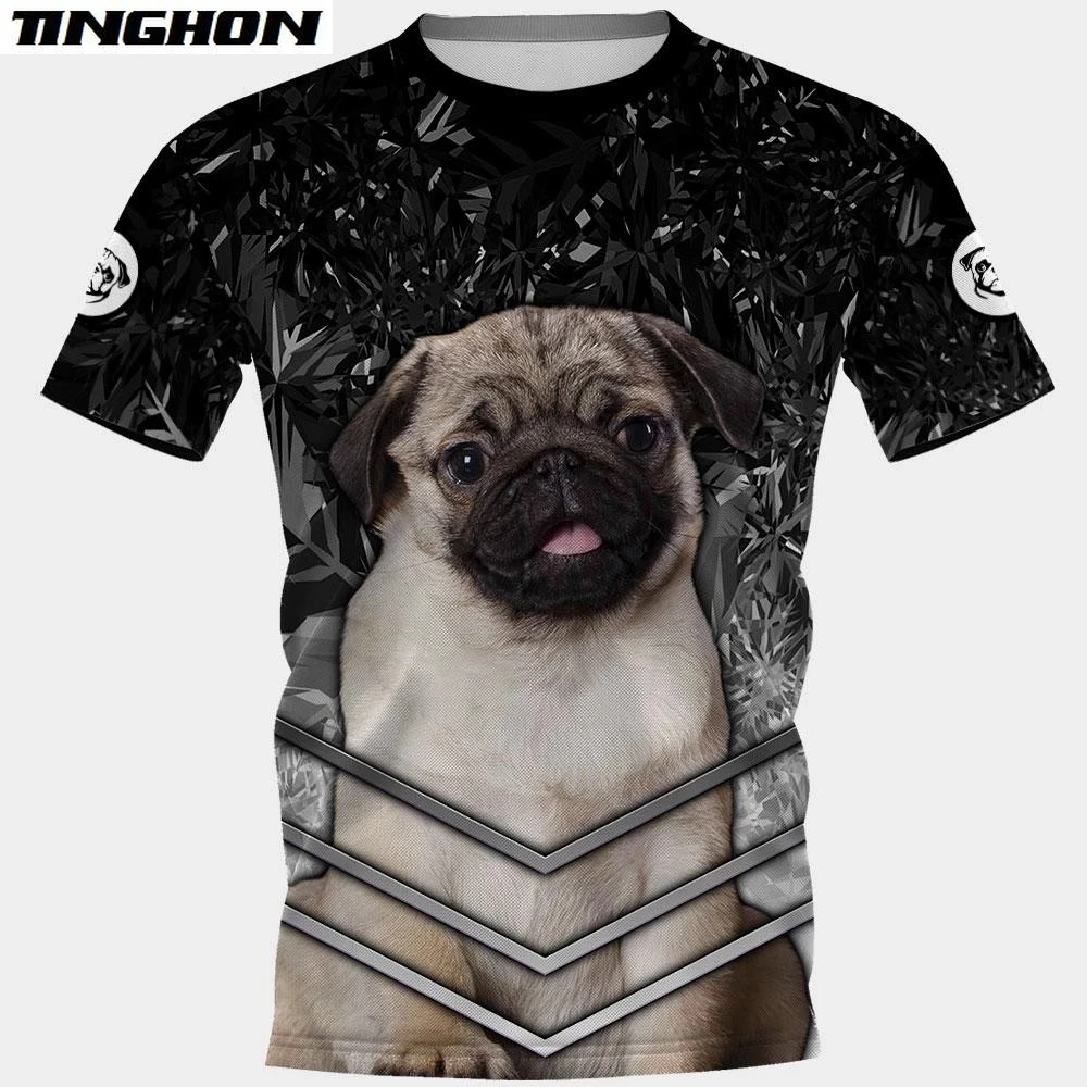 Футболки с животными 3D рисунок животных калейдоскоп собаки AMSTAFF пуловеры