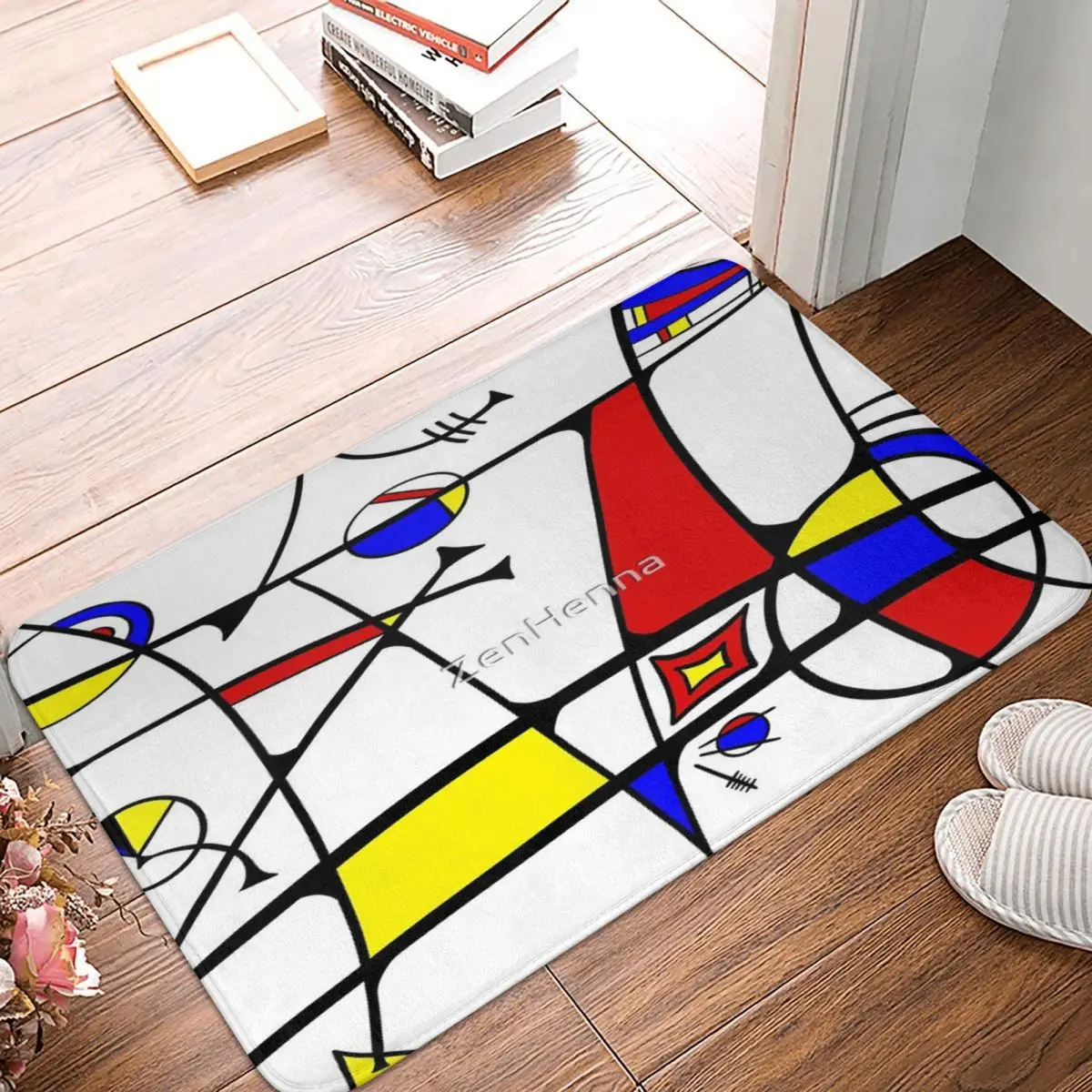 

Абстрактный Коврик в стиле Miro 60x40 см, Полиэстеровые напольные коврики, современные практичные праздничные подарки