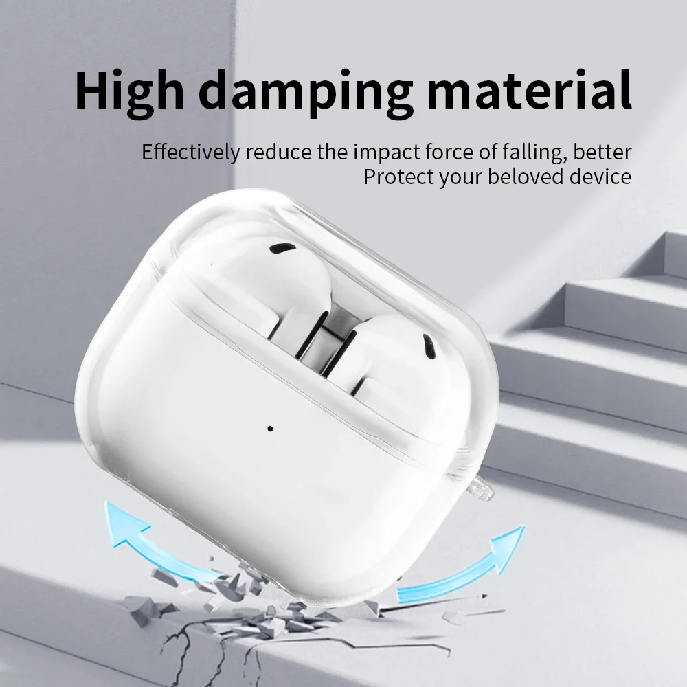 Прозрачный чехол для наушников Samsung Galaxy Buds 3 Pro, жесткие чехлы из поликарбоната, Прозрачный чехол для наушников Samsung Galaxy Buds 3 (art.: 3920c8ea2b0dd) - 3920c8ea2b0dd