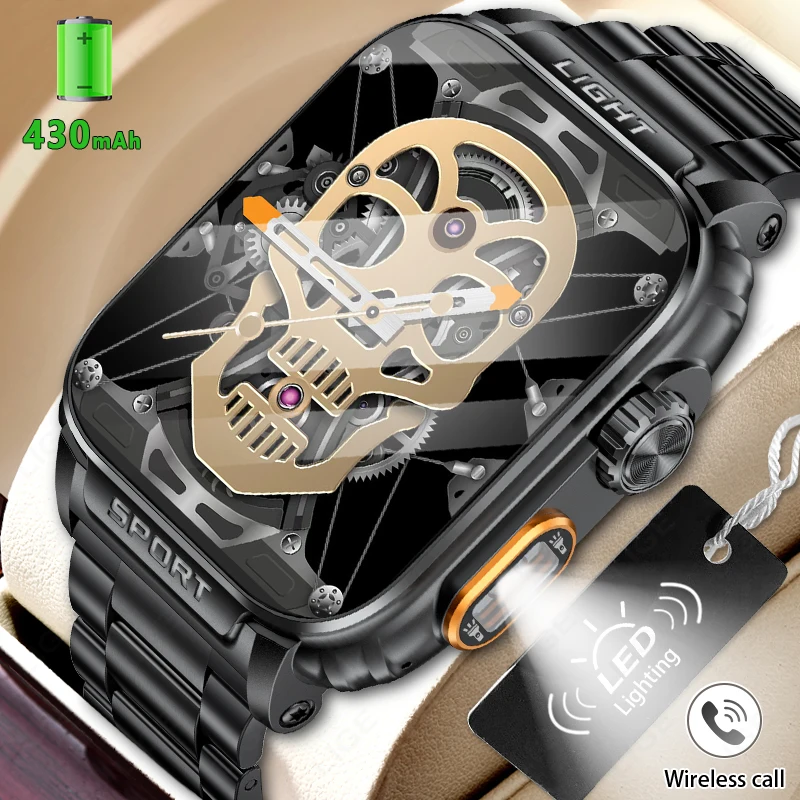 Мужские водонепроницаемые смарт-часы Big Battary 430 мАч