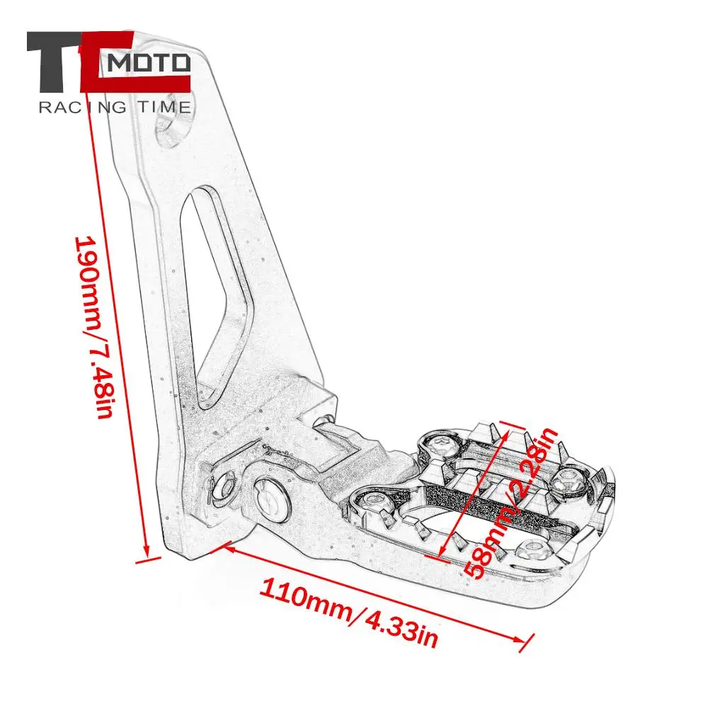 X-ADV750 Мотоциклетные задние подножки подставка для ног пассажира педаль Honda X-ADV 750