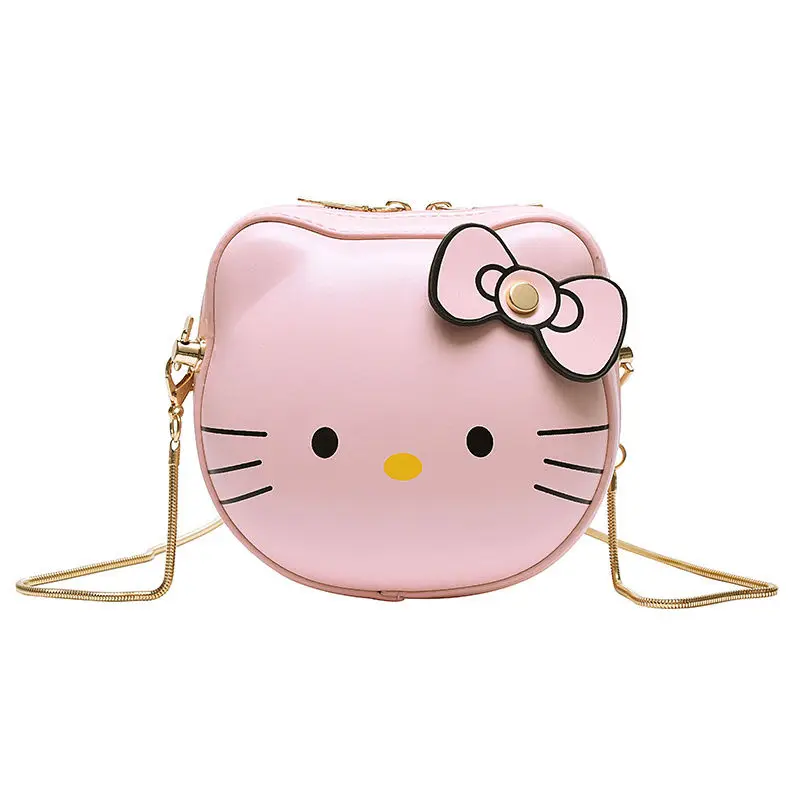 Sanrio Hello Kitty Bag Children's Small Bags Cute Cartoon Shoulder Bag Crossbody Mini Small round Bag