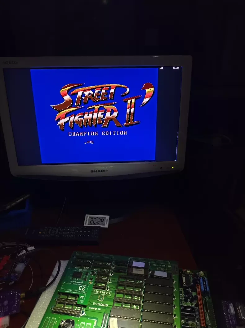Фото Плата модификации CPS1 SF2 16-в-1 ROM для Street Fighter II Champion Edition, аркадная плата PCB, мультигейм-хак, Turbo Rainbow M5, запчасти Jamma №1