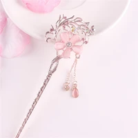 1pc new metal hair sticks chinese style women hair pin clip hairpins chopstick headwear bridal wedding jewelry accessories gifts