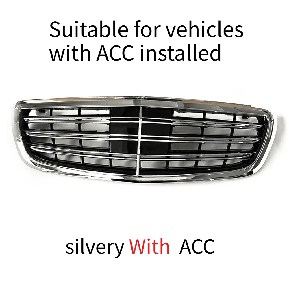 

Решетка переднего бампера для Mercedes-Benz W222 S-Class S320 S400 S350 S500 S450 S600 2014-2020, тюнинг капота, гоночная решетка, решетки ABS