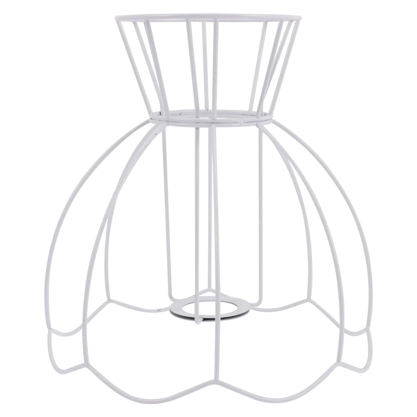 

Diy Wire Lamp Cover Vintage Table Bulb Covers Light Guard Metal Cage Picture Frame Stand Fixture E27 Round Iron Ring