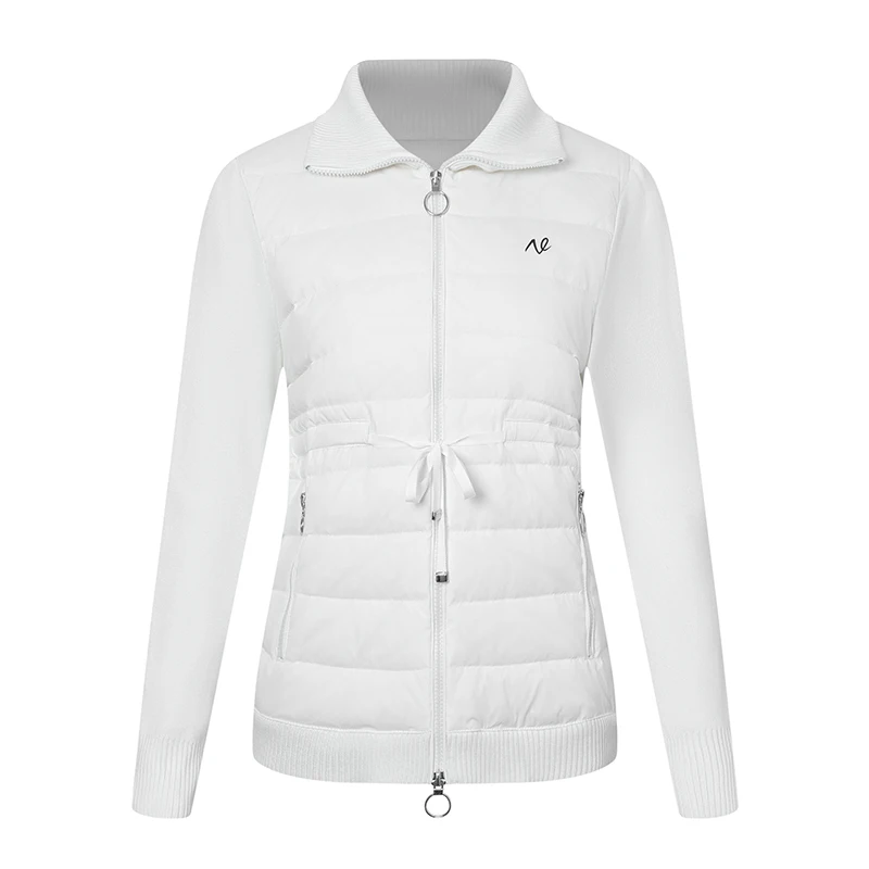 

Осенне-зимняя пуховая куртка, женский спортивный топ для гольфа, универсальное тонкое теплое модное Джерси