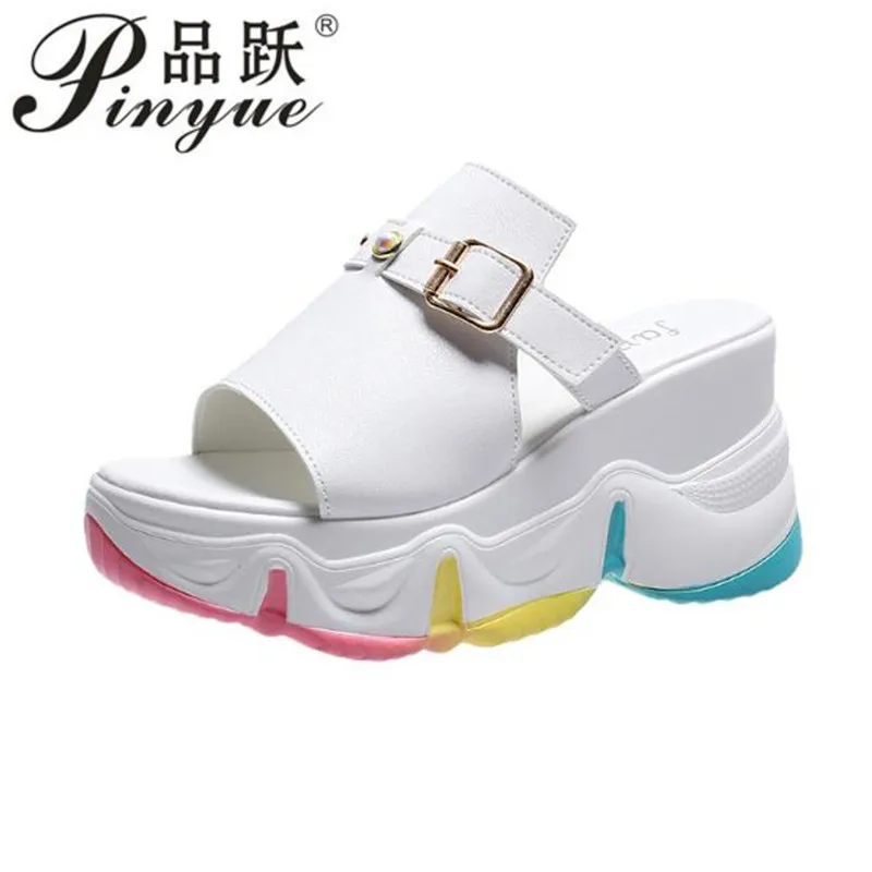 

Women Summer Peep Toe Wedges Heeled Sandals Platform Shoes Casual Ladies Outdoor Slippers Beach Shoes Fashion Slides Sandalias