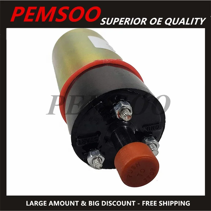 155-4651 155-4652 1554651 8C-3664 8C3664 Соленоидный клапан 12В 24В соленоид останова двигателя для