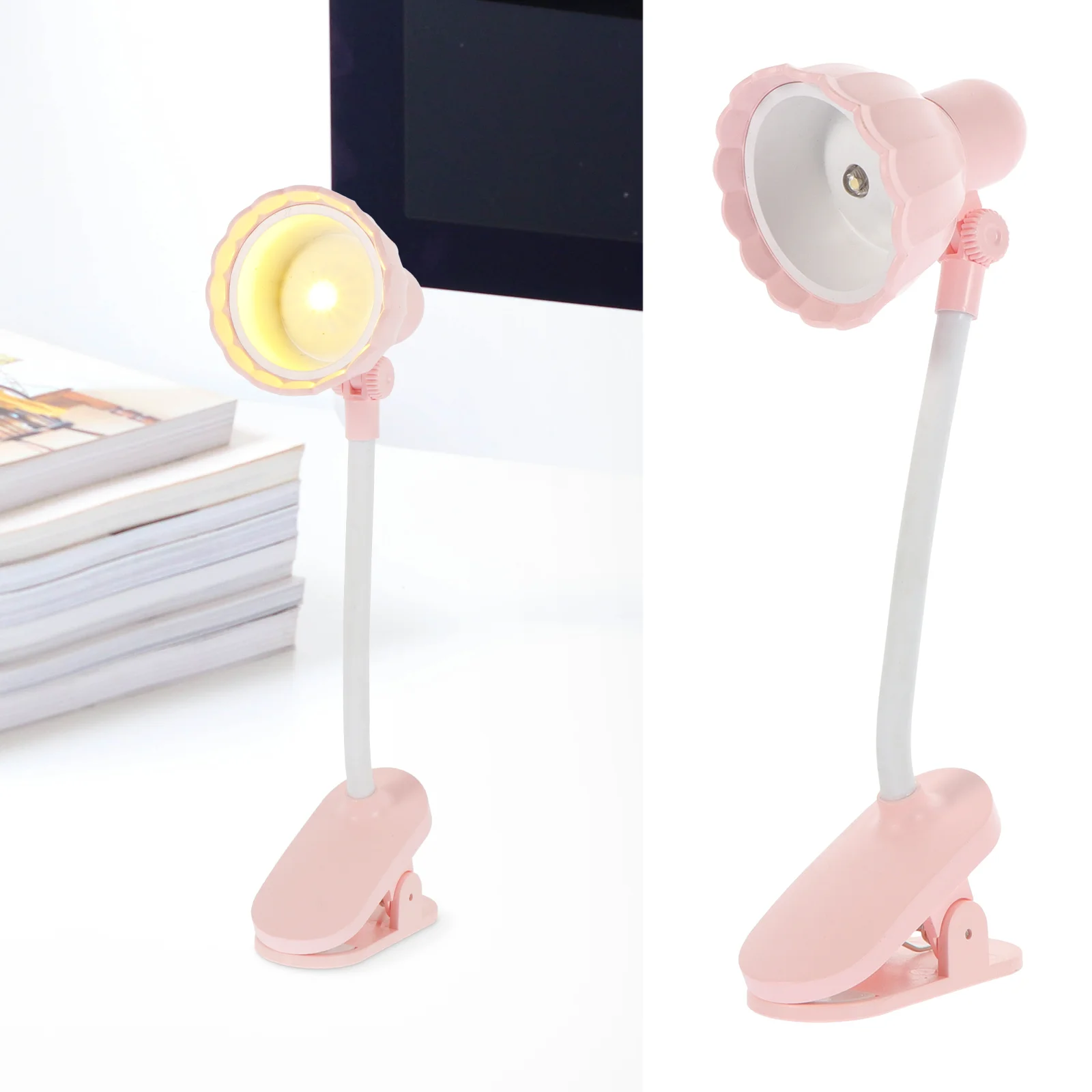 

Clip-on Petal Table Light Mini LED Reading Light Eye Protection Night Light