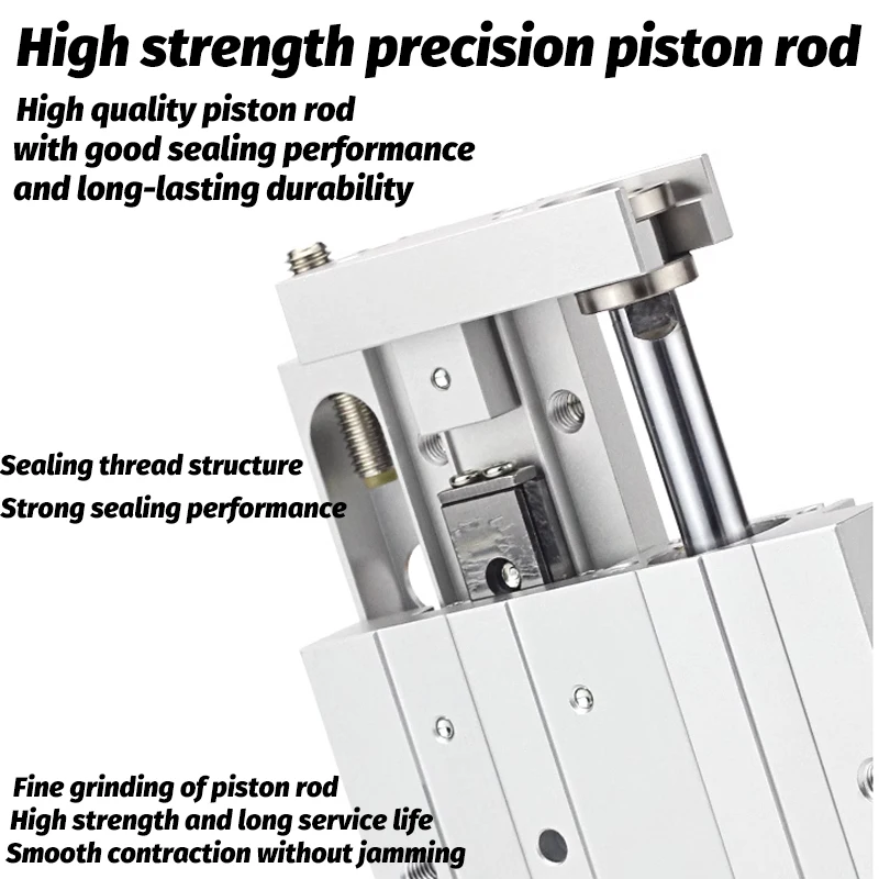 SMC тип маленький пневматический прецизионный направляющий рельс тонкий слайд
