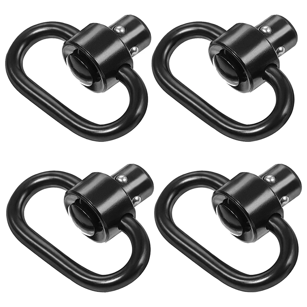 

4Pcs QD Sling Swivels Heavy Duty Quick Detach/Release Push Button Swivels with 1.25" Loop Easy to Use Firm Locking