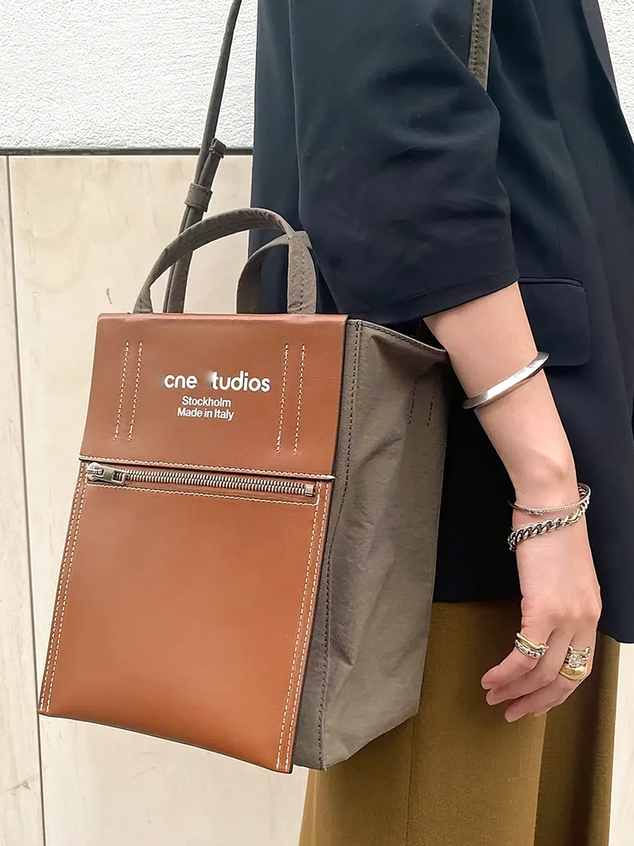 

Large Capacity Women's Handbag 2022 Letter Print One Shoulder Nylon Tote Bags Fashion Zipper Shopping Bags Mujer Chic