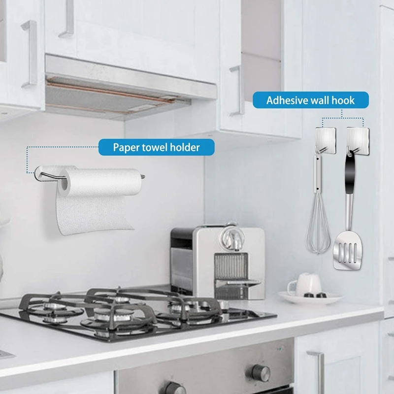 Держатель для бумажных полотенец - самоклеящийся держатель под креплением в
