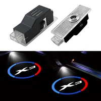 for bmw e83 f25 g01 x3 logo 2 pcs car door welcome light led projector shadow lamp car warning light auto exterior accessories