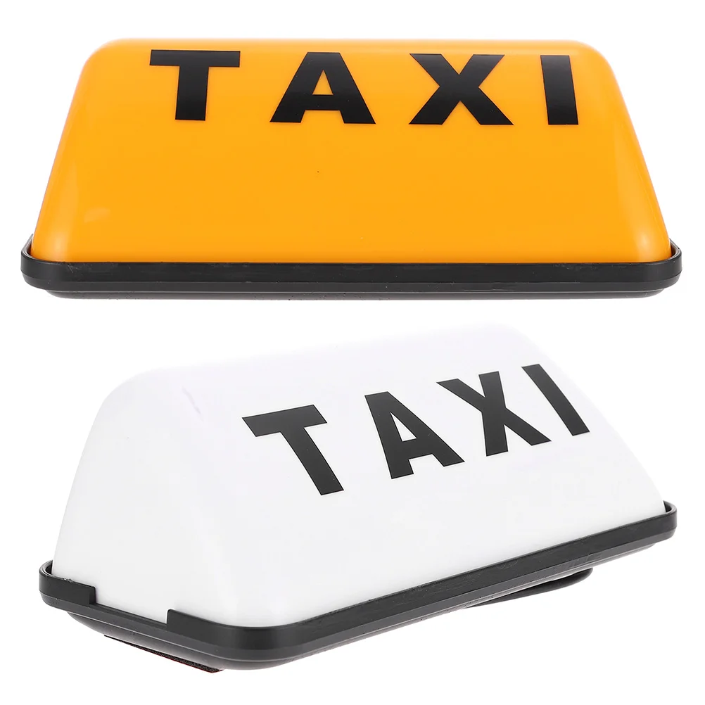 

2Pcs Taxi Sign Retro Taxi Lamp Bright Taxi Light Taxi Roof Light for Cab Roof Top Sign(12V)