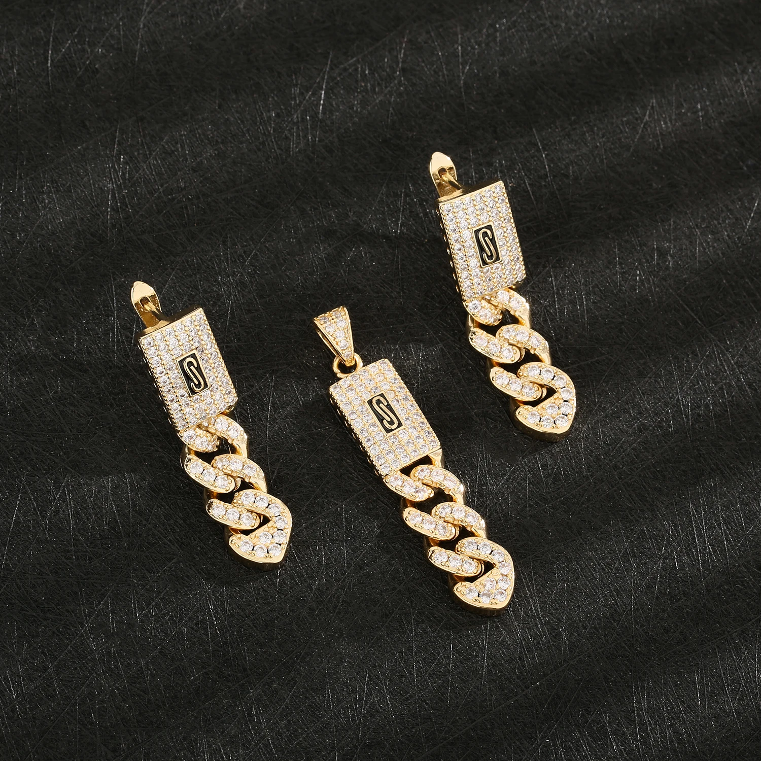 Бесплатная доставка Маленький кулон в стиле Монако с прямоугольным цирконом