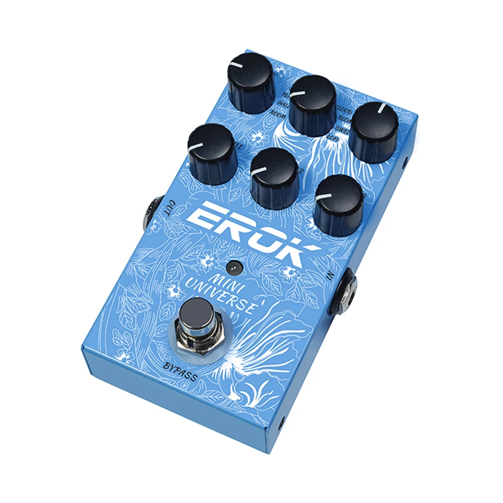 EROK мини Вселенная цифровая педаль реверберации 9 комната