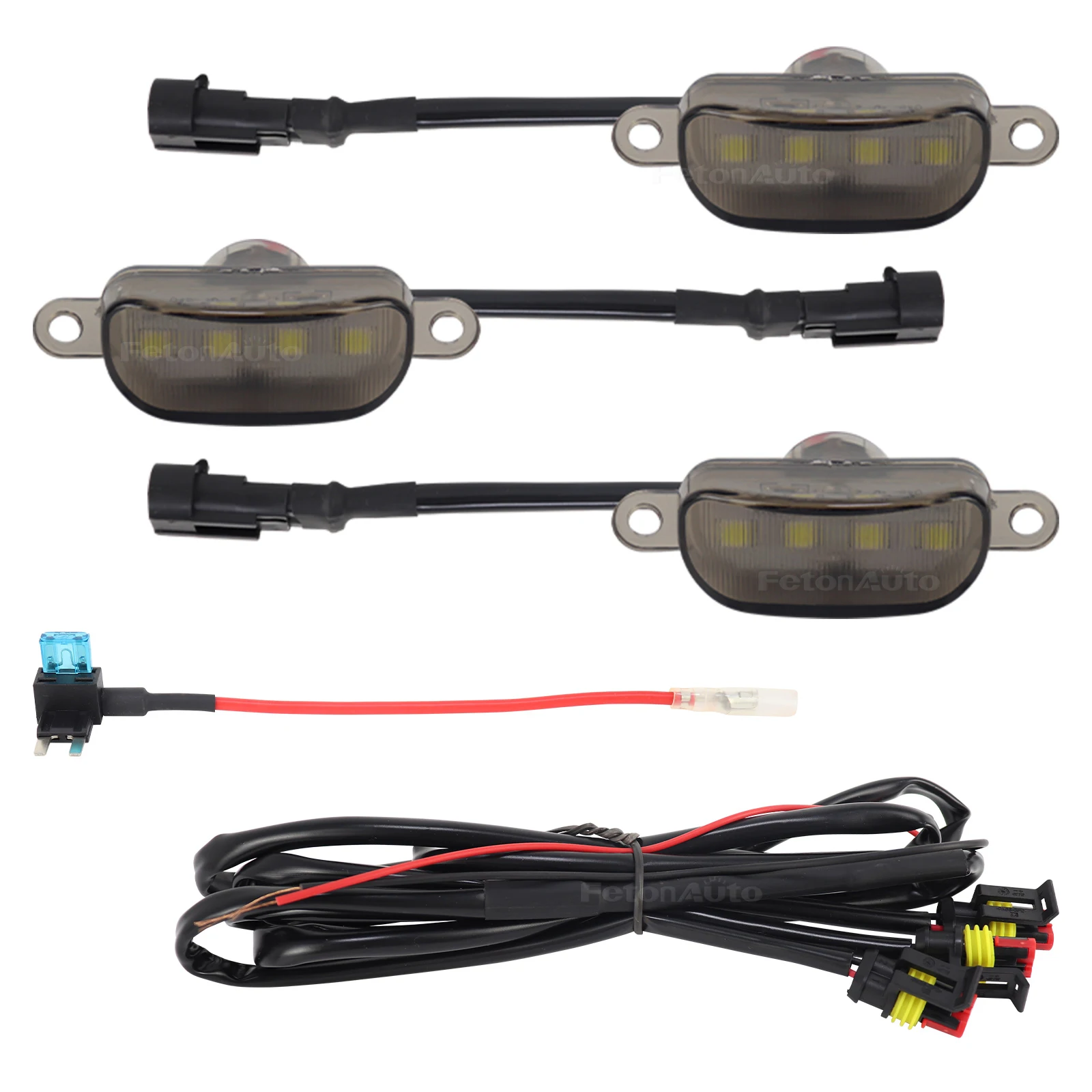 Для Ford F-150 2010 2011 2012 2013 2014 2015 2016 2017 2018 Капот переднего бампера Предупреждающий свет Передняя решетка индикатора Светодиодный свет