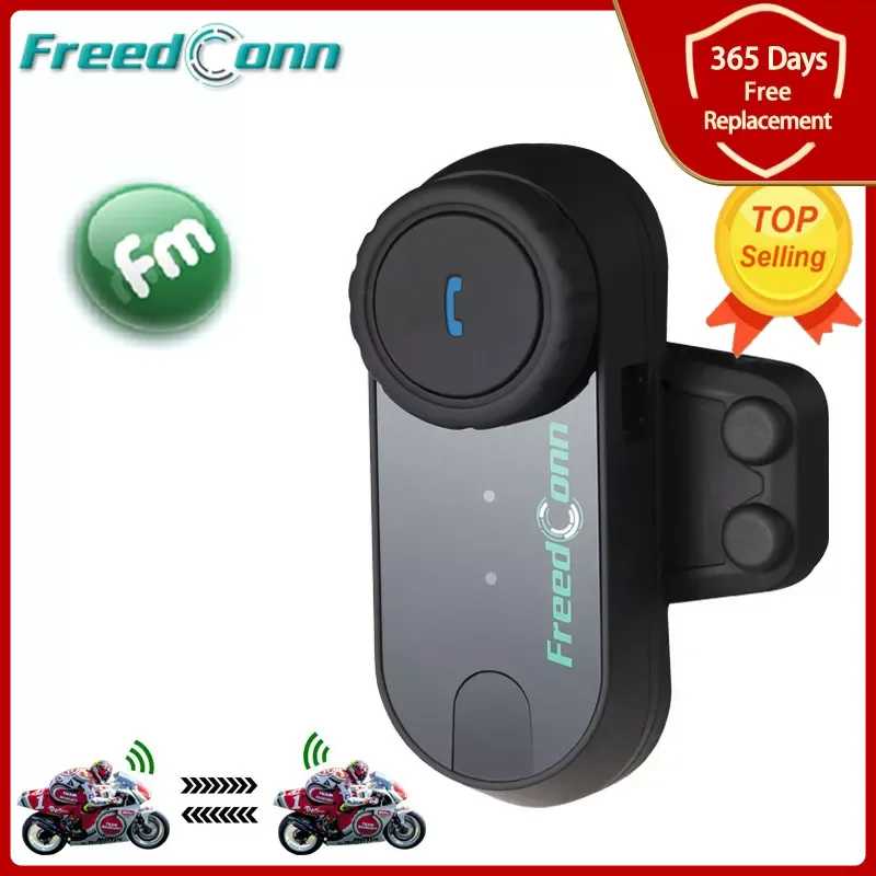 

FreedConn Original T-COMVB Bluetooth Interphone Motorcycle Helmet Wireless Headset Intercom for 3 Rider+FM Radio+Hard Soft Mic