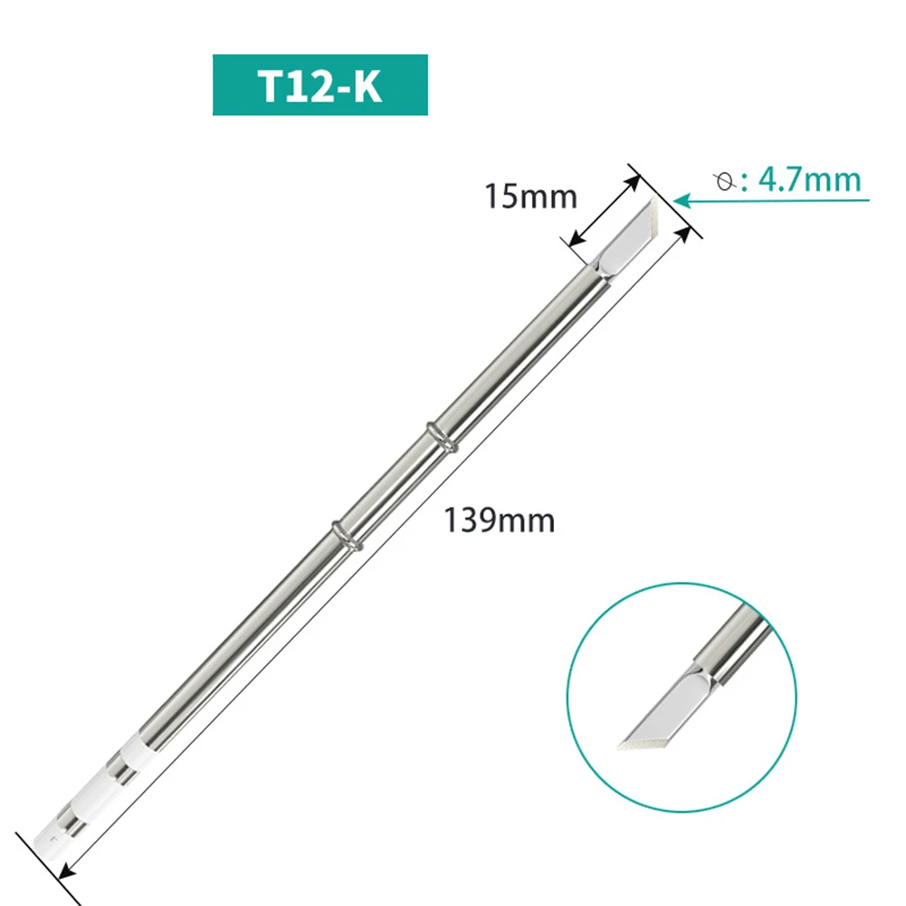 

T12 Soldering Iron Tip Set Soldering Alloy Iron ILS/K/I/BC2/C4 Tip Lead-free Solder Tip Welding Head Soldering Tool Electric