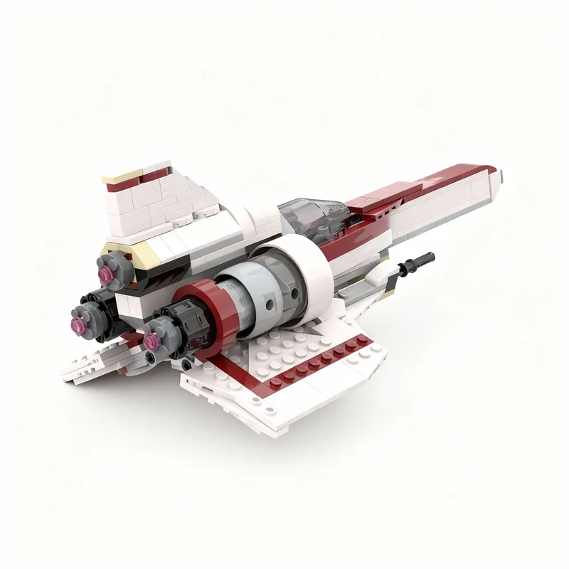Фото Набор для сборки модели звездолета Battlestar Galactica Colonial Viper (347 деталей), серия MOC, подарок для дома, DIY-конструктор №2