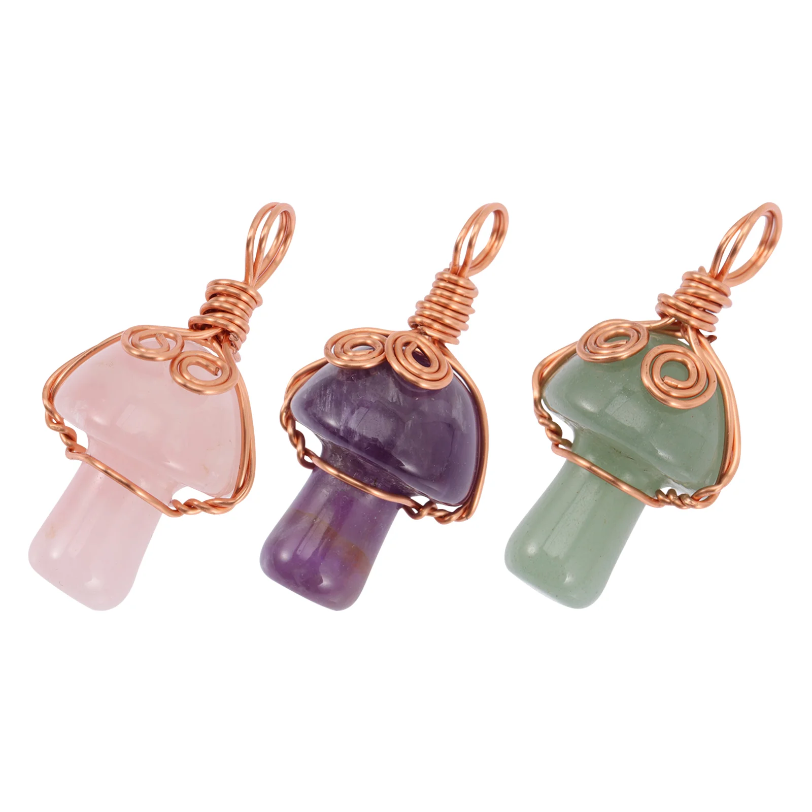 

Charms Pendants Stones Mushroom Fengshui Crystal Reiki Natural Gemstones Pendent Tumbled Ornament Charm Thumb Chakra Pendant