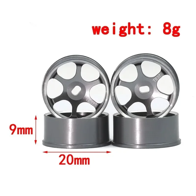4 шт. шины для дрифта металлический обод колеса TE37 ступица Wltoys 284131 K969 K989 P939 Kyosho Mini-Z