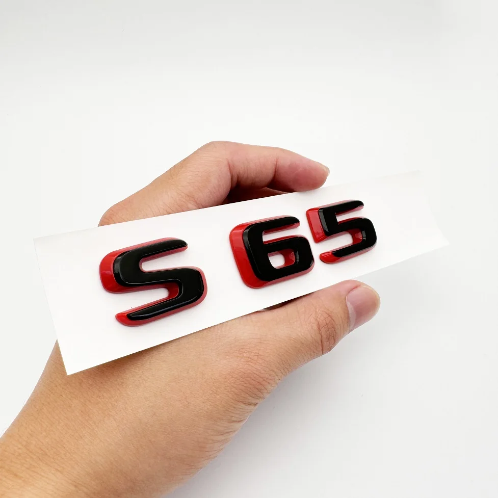 2024 Новый стиль двухцветные буквы цифры S63 S65 S63L S65L эмблема из АБС-пластика для Mercedes