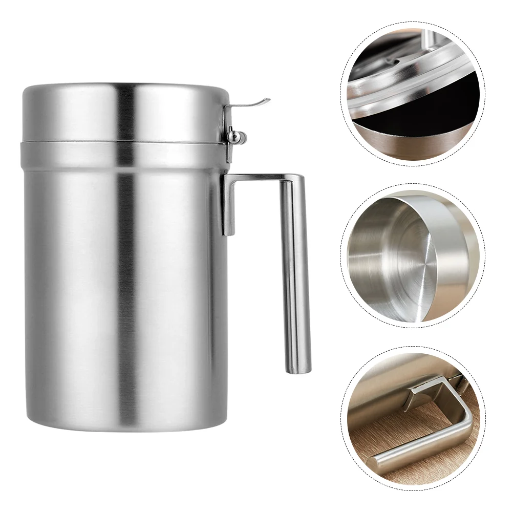 

Oil Dispenser Bottle Vinegar Container Cruet Olive Can Sauce Steel Stainless Soy Condiment Salad Dressing Pot Pourer Holder