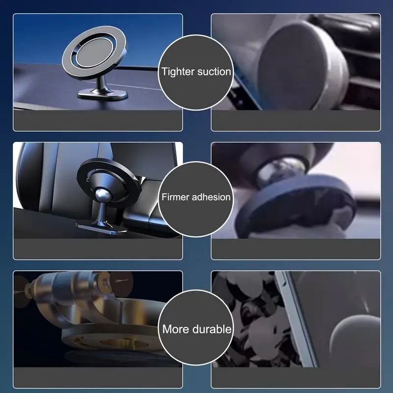 Автомобильная магнитная подставка для сотового телефона вращающаяся сильная
