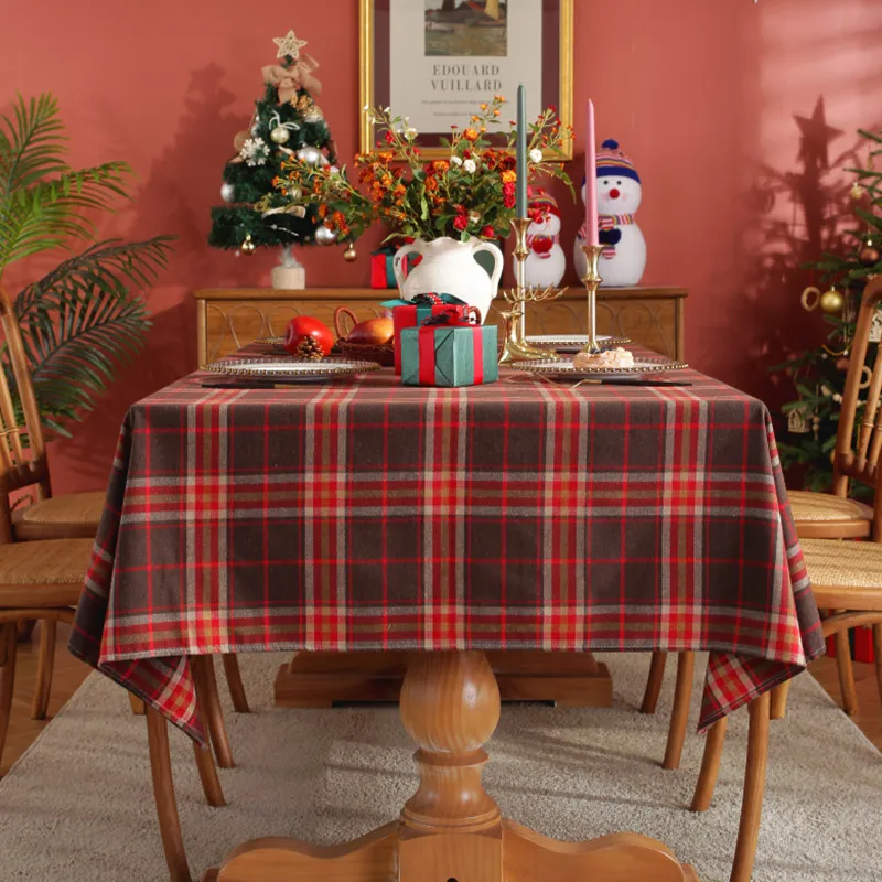 

Рождественское украшение, скатерть для журнального столика, водонепроницаемая скатерть в скандинавском стиле, свадебный Декор для дома, Новогодняя праздвечерние чная скатерть для стола
