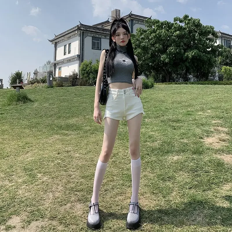 Женские джинсовые шорты новинка летние женские короткие в микро-стиле