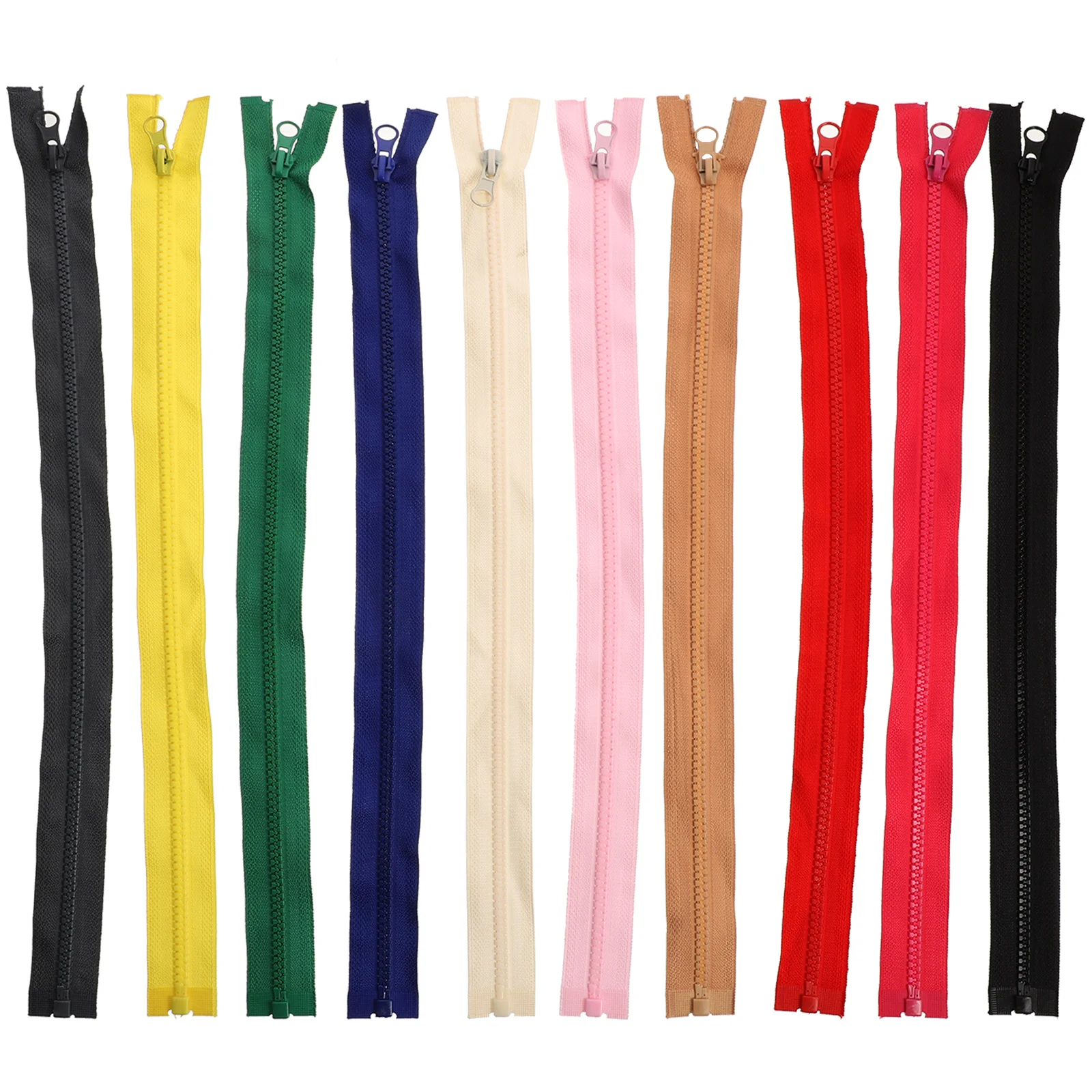 

30Pcs Sewing Zippers Close-end Zippers Pants Shirt Cloth Zippers Resin Zippers Bulk for Sewing Clothes