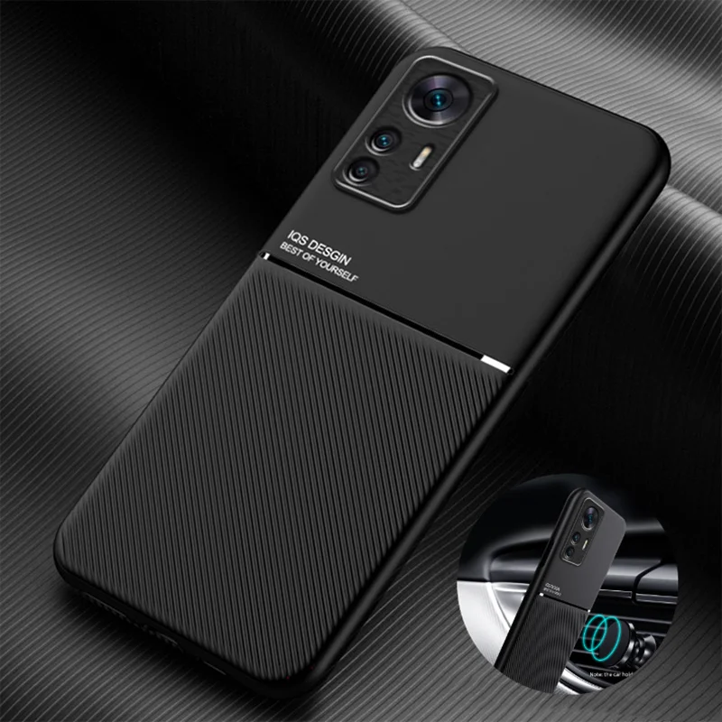 

Xiaomi 12T Pro Case Leather Car Magnetic Holder Back Cover For Xiaomi Mi12T Mi 12T 12 T Pro Xiaomi12T 12TPro Soft Frame Coque
