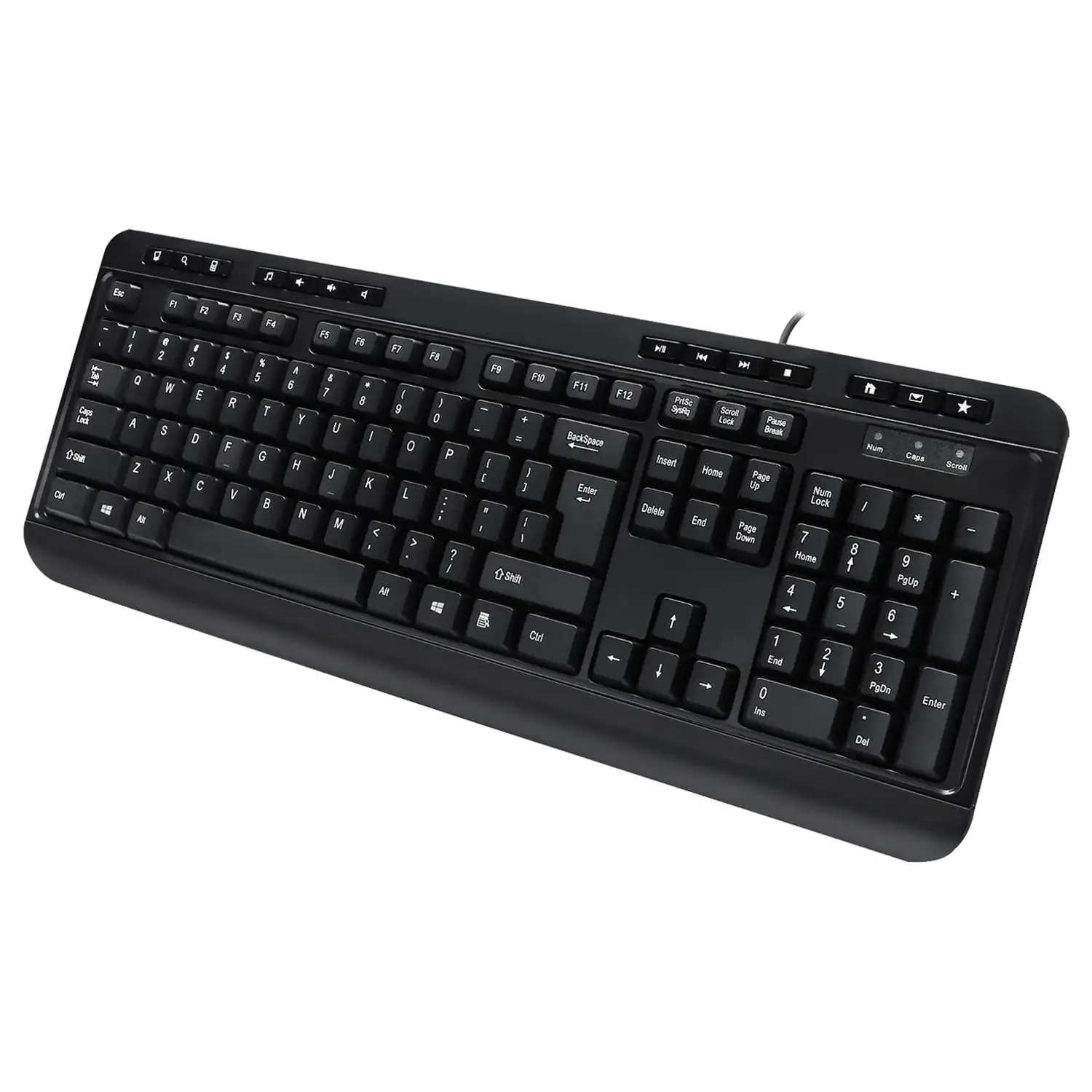 

AKB-132HB 104-Key USB Multimedia Keyboard with 3 USB Ports for PC/Mac