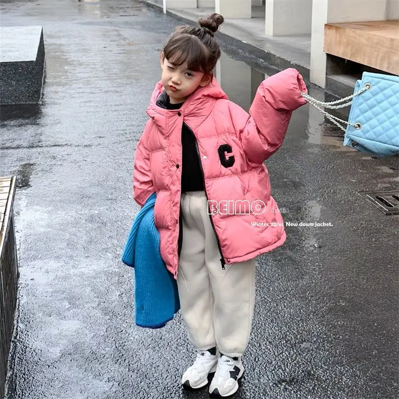 

Winter Kids Jacket Duck Down Hooded Coat for Girls Waterproof Thicken Warm Puffer Clothes Boys Windproof Outerwear Snowsuit