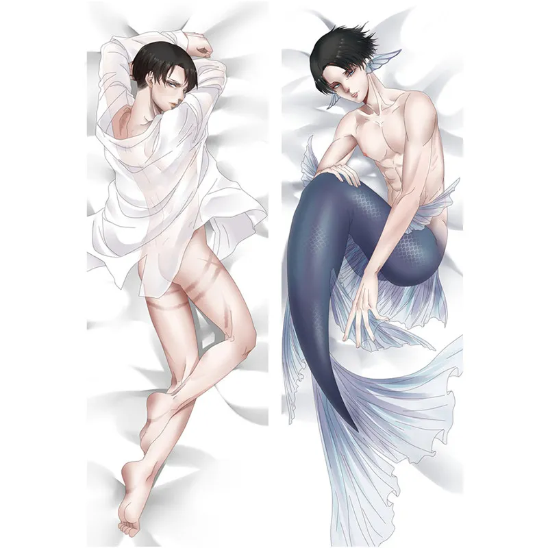 

Anime Attack on Titan Connie Springer Ymir Levi Rival Skin Peach Dakimakura Case Two-sided 3D Print Bedding Hugging Body Pillows