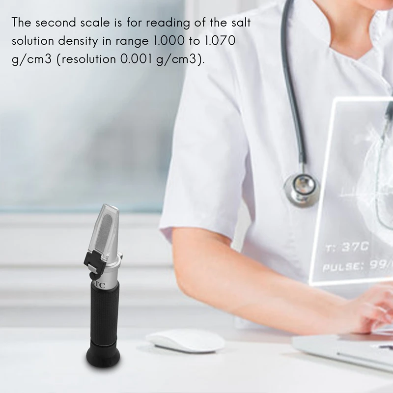 Рефрактометр солености для морского и аквариума 0-100 Ppt с автоматической